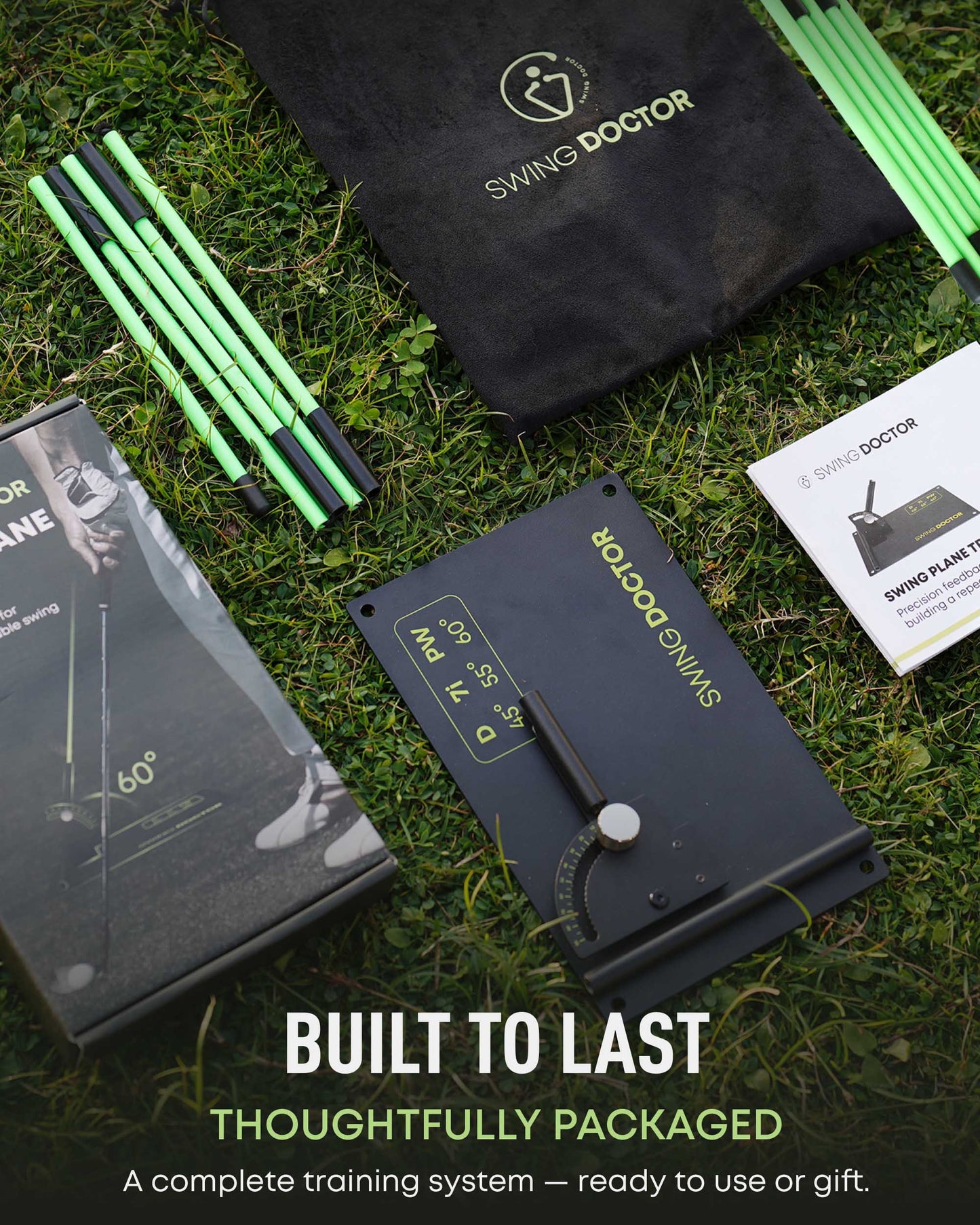 Swing Plane Trainer with Foldable Alignment Sticks – Precision Feedback for Consistent Practice