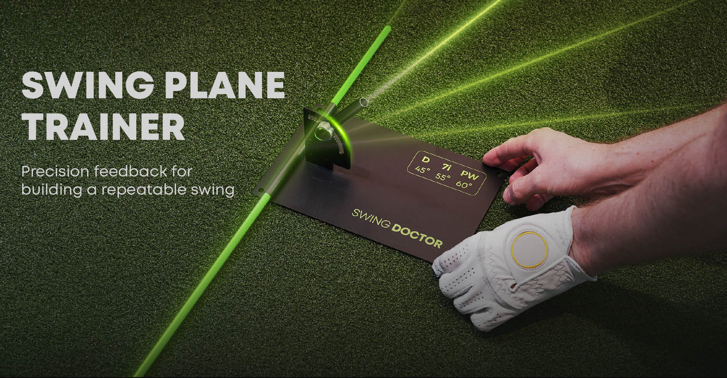 Swing Plane Trainer golf training aid for visual swing feedback and repeatable swing practice
