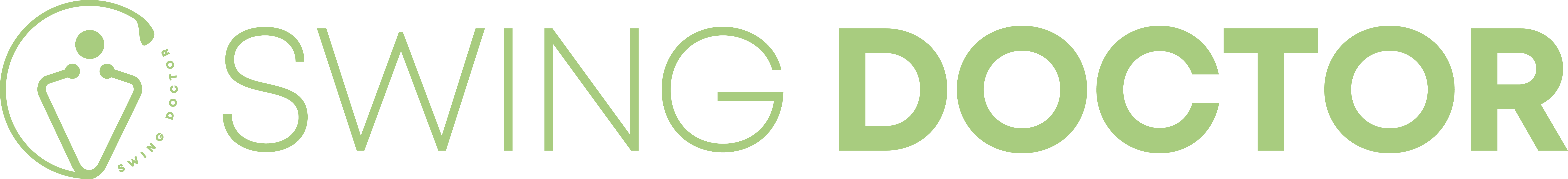 swing doctor logo icon text green