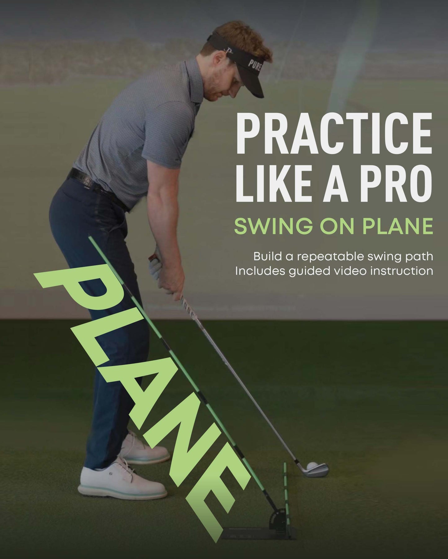 Swing Plane Trainer with Foldable Alignment Sticks – Precision Feedback for Consistent Practice