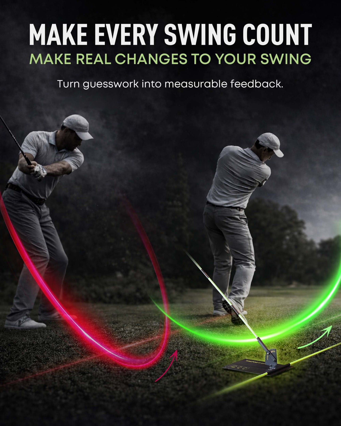 Swing Plane Trainer with Foldable Alignment Sticks – Precision Feedback for Consistent Practice