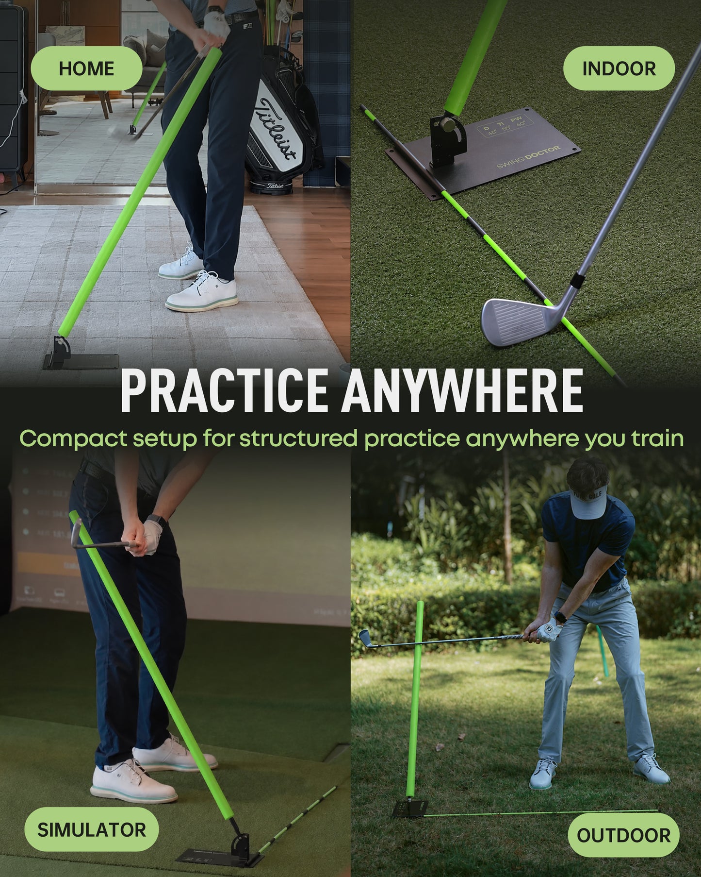 SWING DOCTOR Golf Swing Plane Trainer Kit