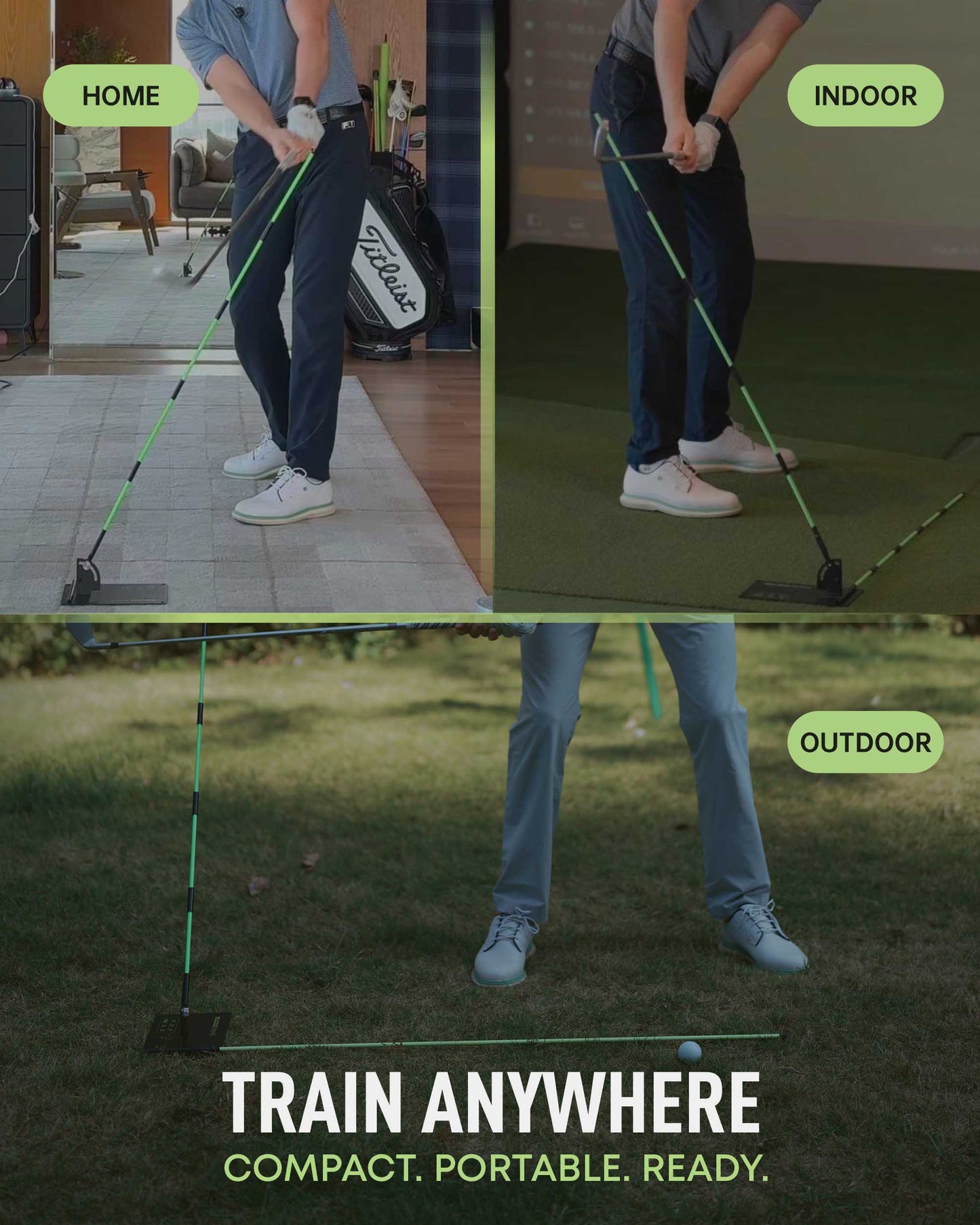 Swing Plane Trainer with Foldable Alignment Sticks – Precision Feedback for Consistent Practice