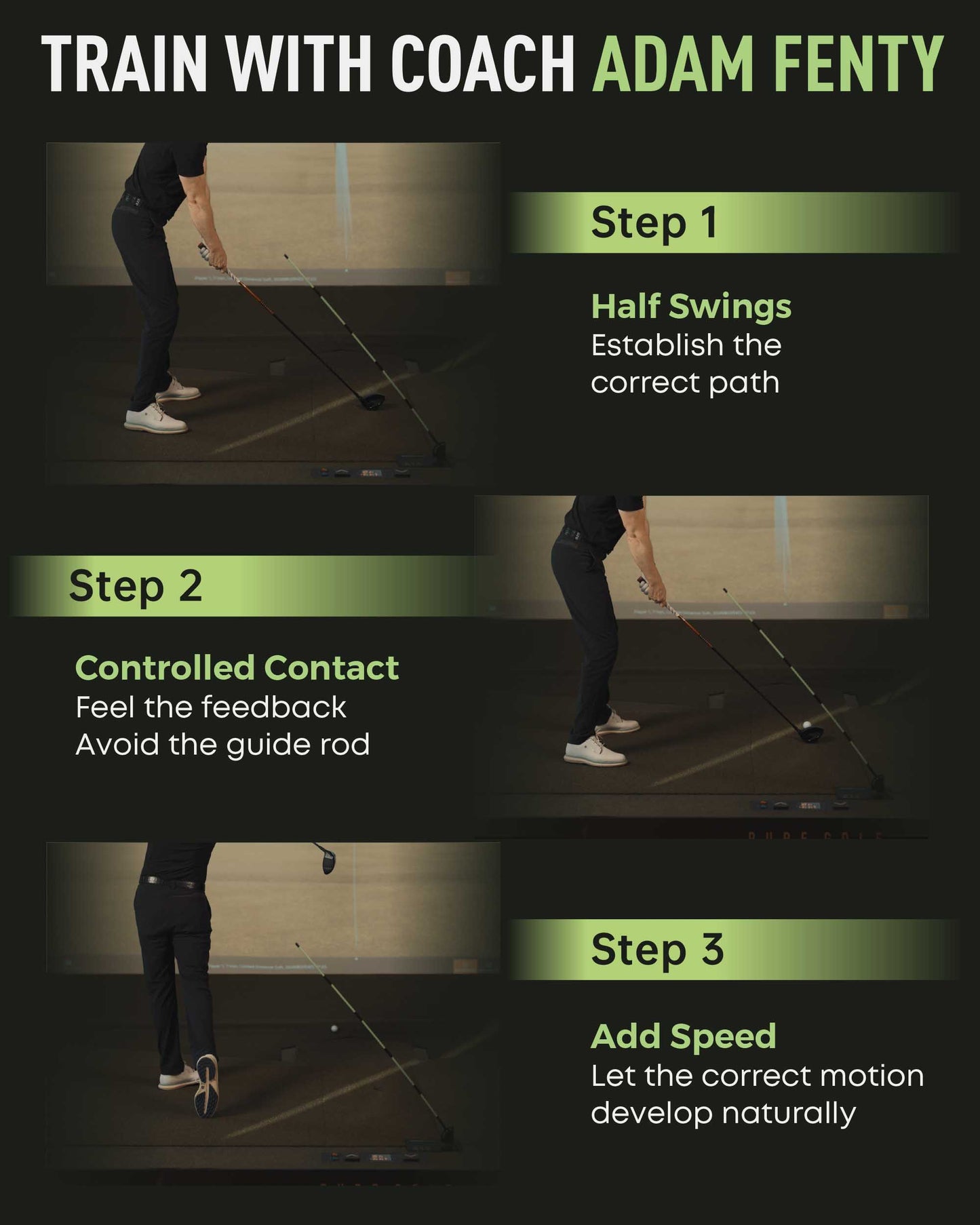 Swing Plane Trainer with Foldable Alignment Sticks – Precision Feedback for Consistent Practice